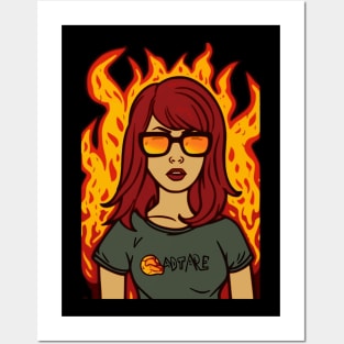 Daria on Fire Posters and Art